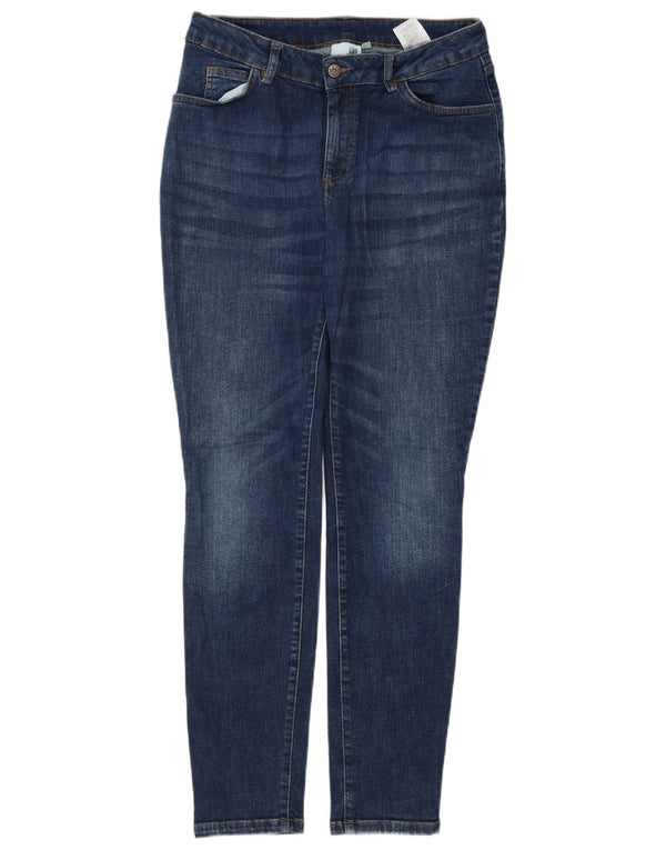 Weird Fish Damen Skinny Jeans UK 14 Medium W29 L30 Blaue Baumwolle