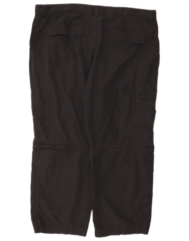 Gerade Herren-Cargohose von Marks & Spencer, W44, L29, schwarze Baumwolle