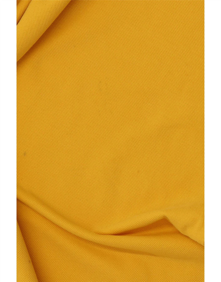 KAPPA Herren-Poloshirt, groß, gelbe Baumwolle