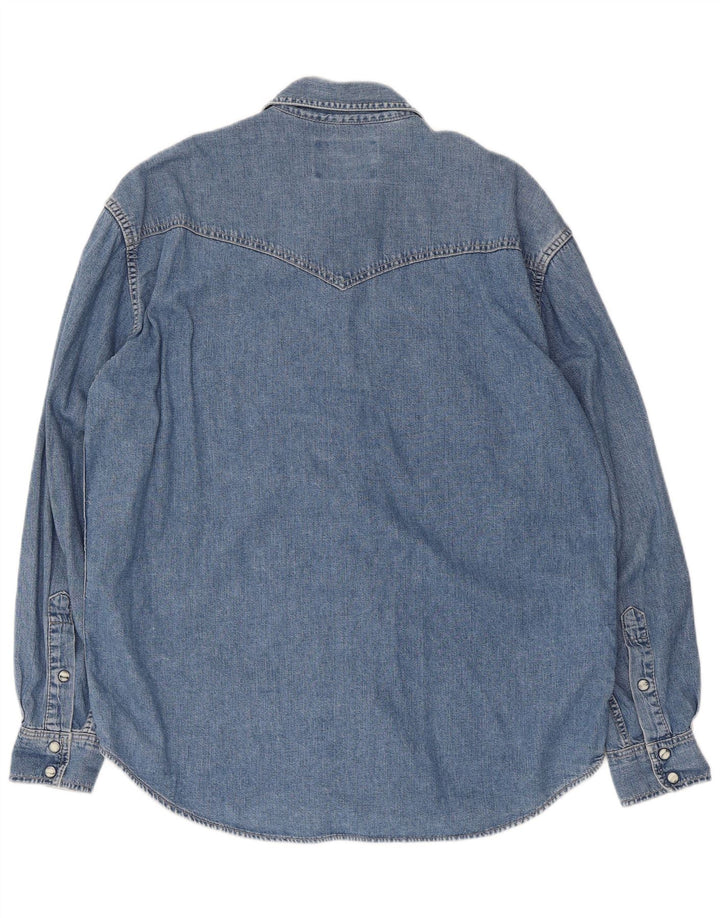 Wrangler Herren-Jeanshemd aus mittelblauer Baumwolle