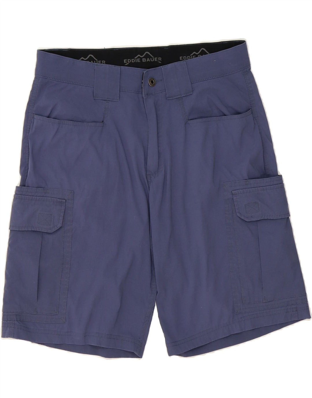 EDDIE BAUER Mens Cargo Shorts W32 Medium Navy Blue Nylon Vintage Eddie Bauer and Second-Hand Eddie Bauer from Messina Hembry 
