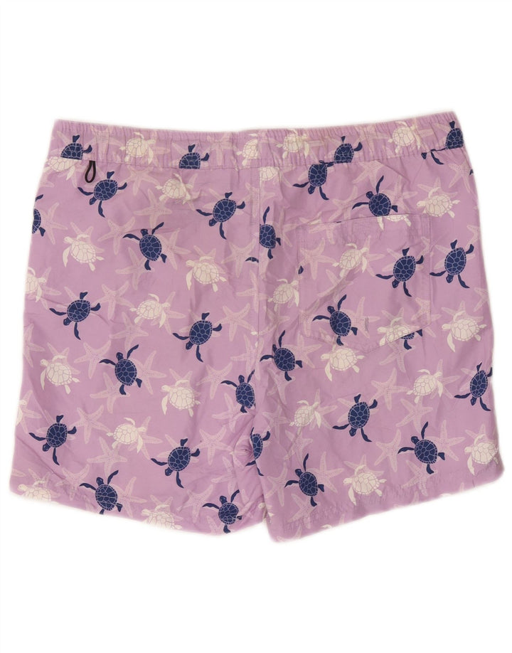 Jack & Jones Herren Badeshorts mit Grafik, Größe S, Lila, Polyester
