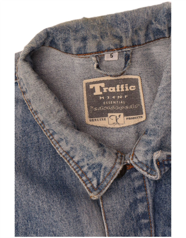 Traffic Herren Jeansjacke UK 42 XL Blaue Baumwolle