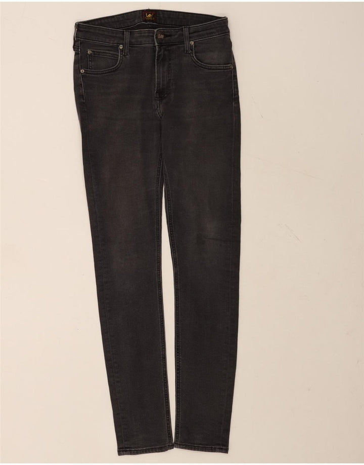 Lee Damen Malone Skinny Jeans W29 L32 Schwarze Baumwolle