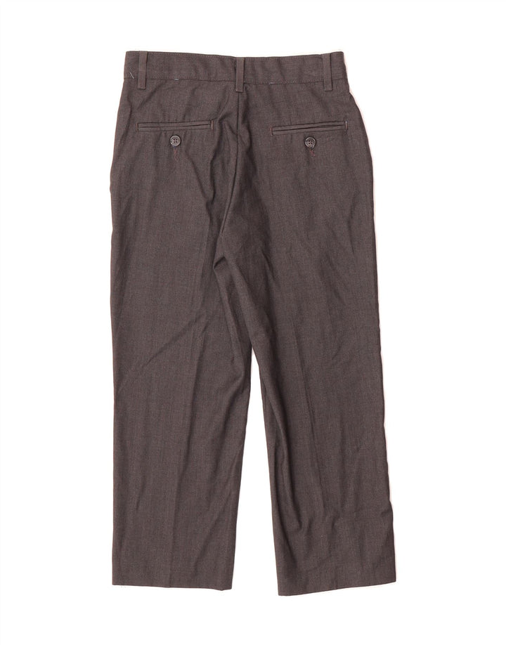 IZOD Boys Straight Chino Trousers 9-10 Years W24 L20 Brown Polyester Vintage Izod and Second-Hand Izod from Messina Hembry 