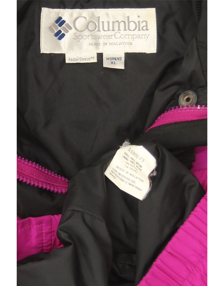 Columbia Damen Bugaboo Übergroße Bomberjacke UK 18 XL Lila Farbblock