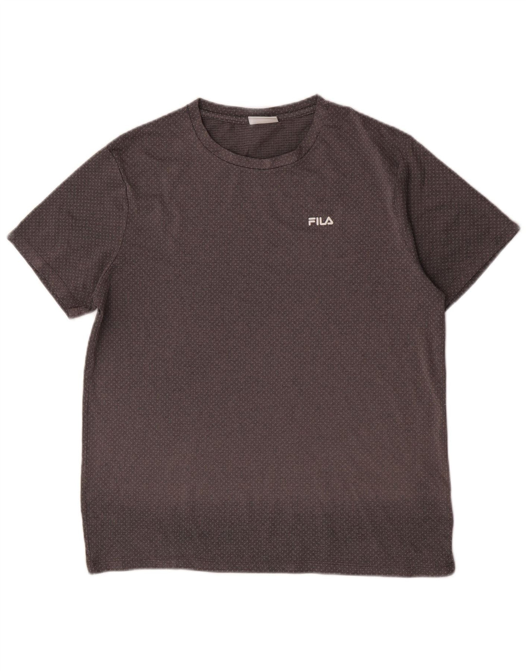 Fila Herren T-Shirt Top Large Grau Polyester