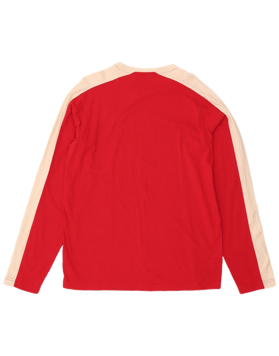 KAPPA Herren Top Langarm XL Rot Colourblock Baumwolle