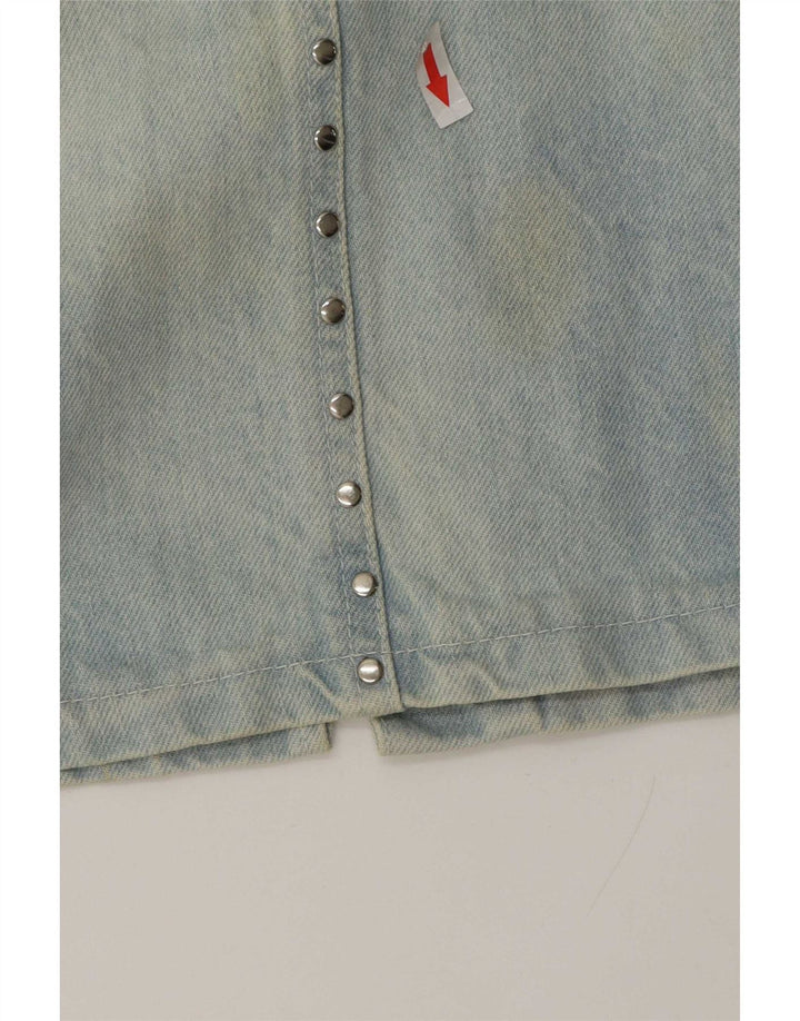 Vintage Damen Jeansrock Medium W28 Blaue Baumwolle
