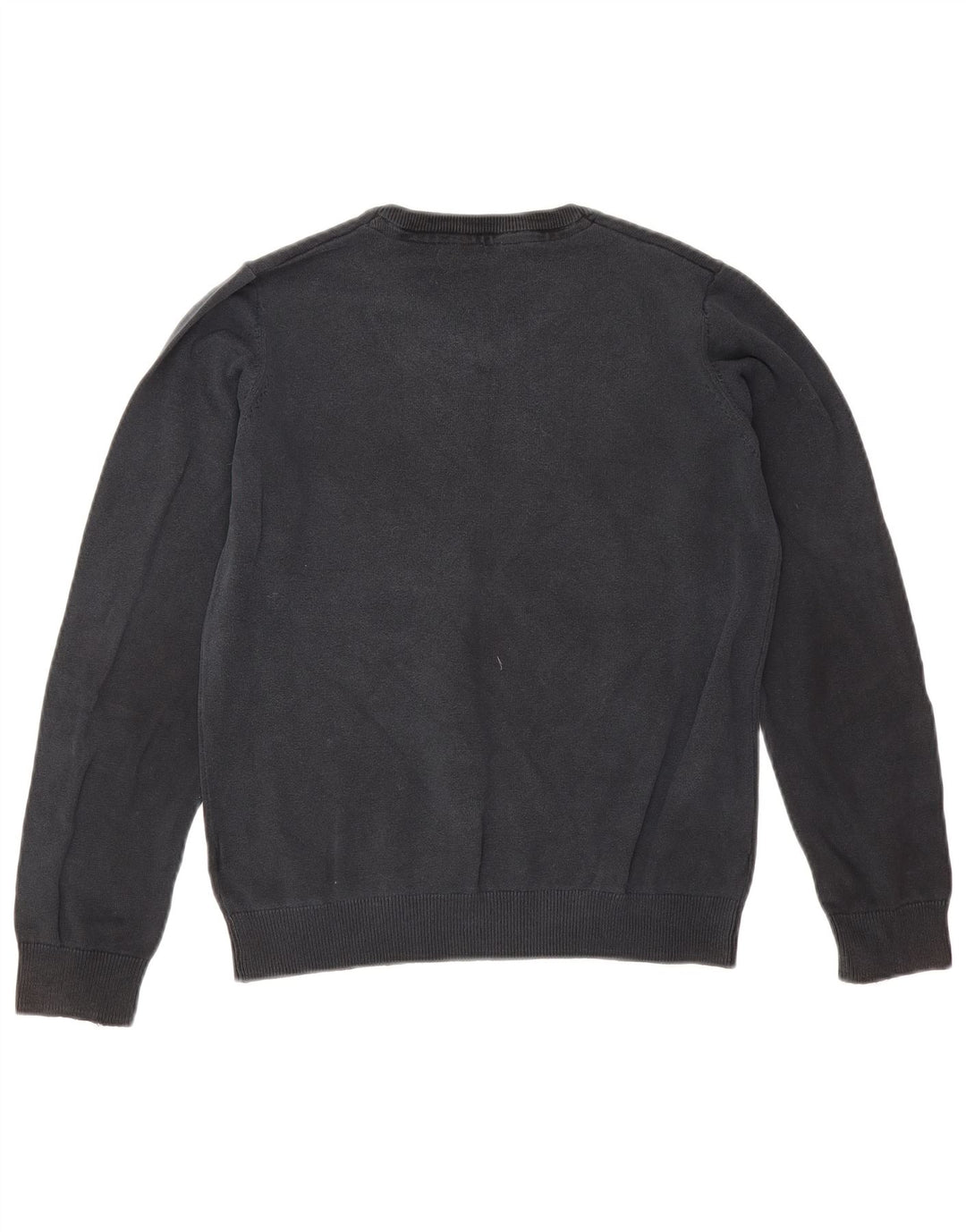 Marks & Spencer Jungen-Pullover mit V-Ausschnitt, 12–13 Jahre, schwarze Baumwolle