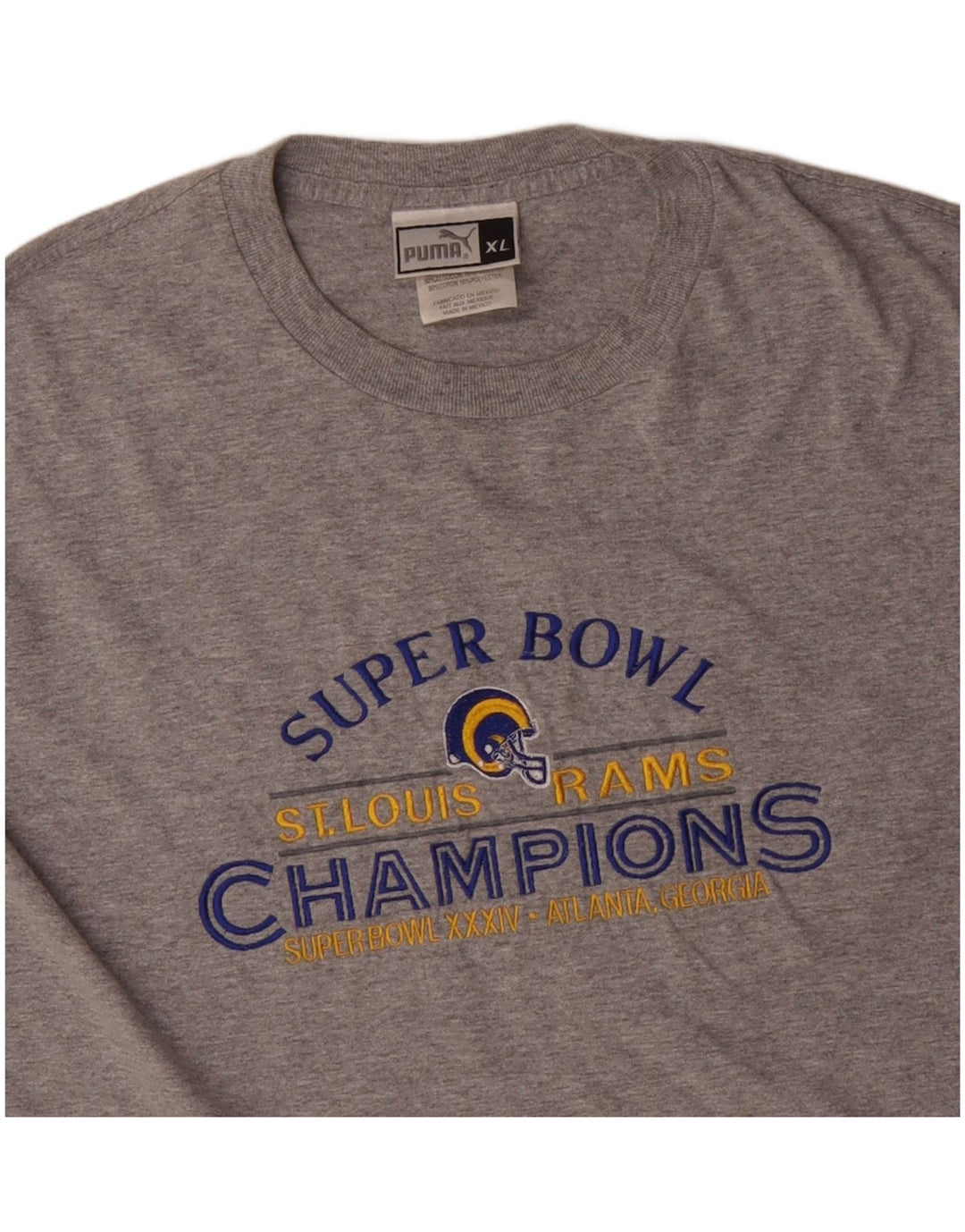 PUMA Herren Graphic Top Langarm XL Grau Baumwolle