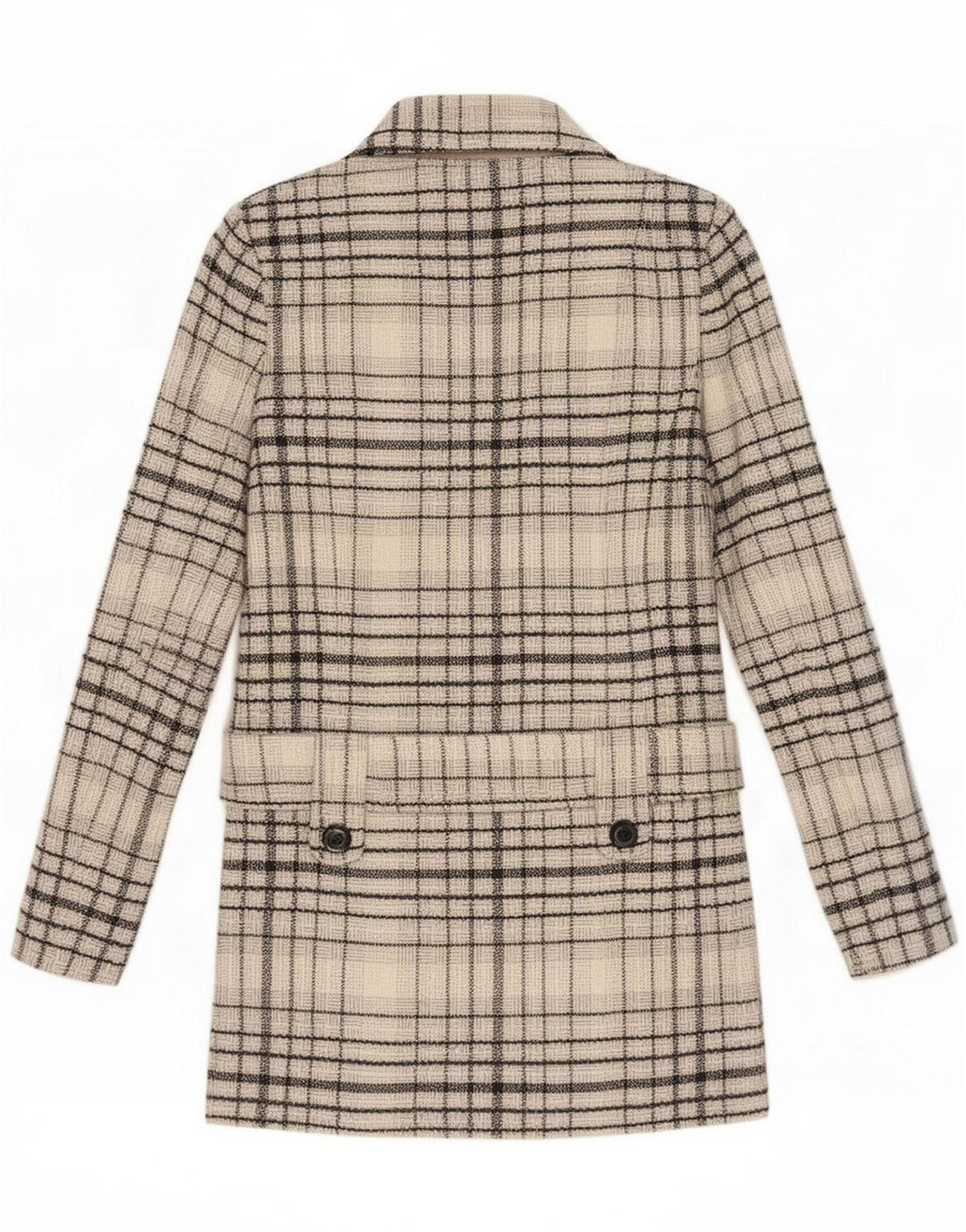 Jane Norman Damenmantel UK 8 Small Grey Check Wool