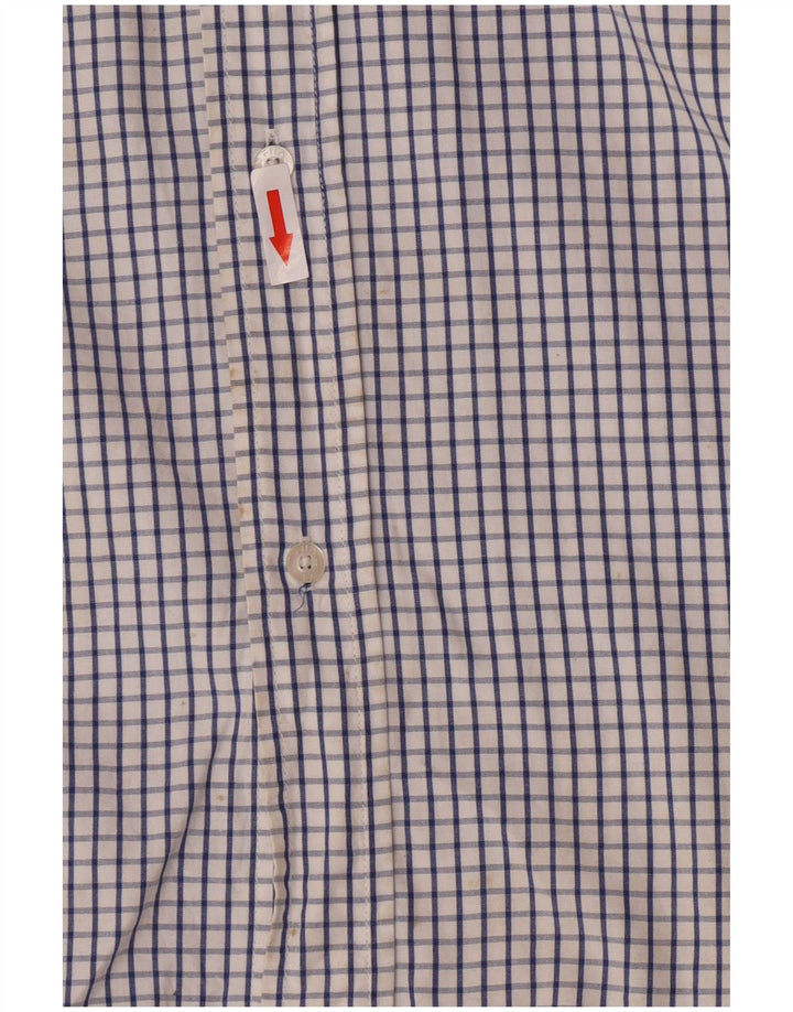 Fila Herrenhemd aus mittelblauer Karo-Baumwolle