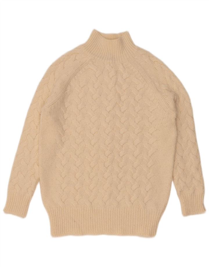 Marks & Spencer Rollkragenpullover für Damen, Gr. 10, Größe S, Beige