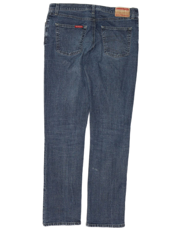 BEN SHERMAN Herren Slim Jeans W34 L32 Blaue Baumwolle