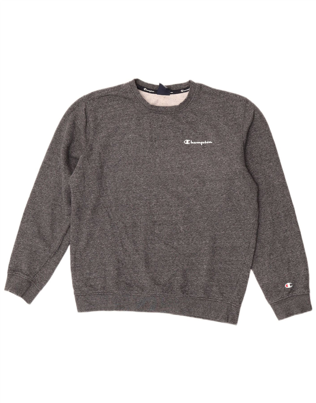 Champion Herren-Sweatshirt-Pullover, mittelgrau meliert