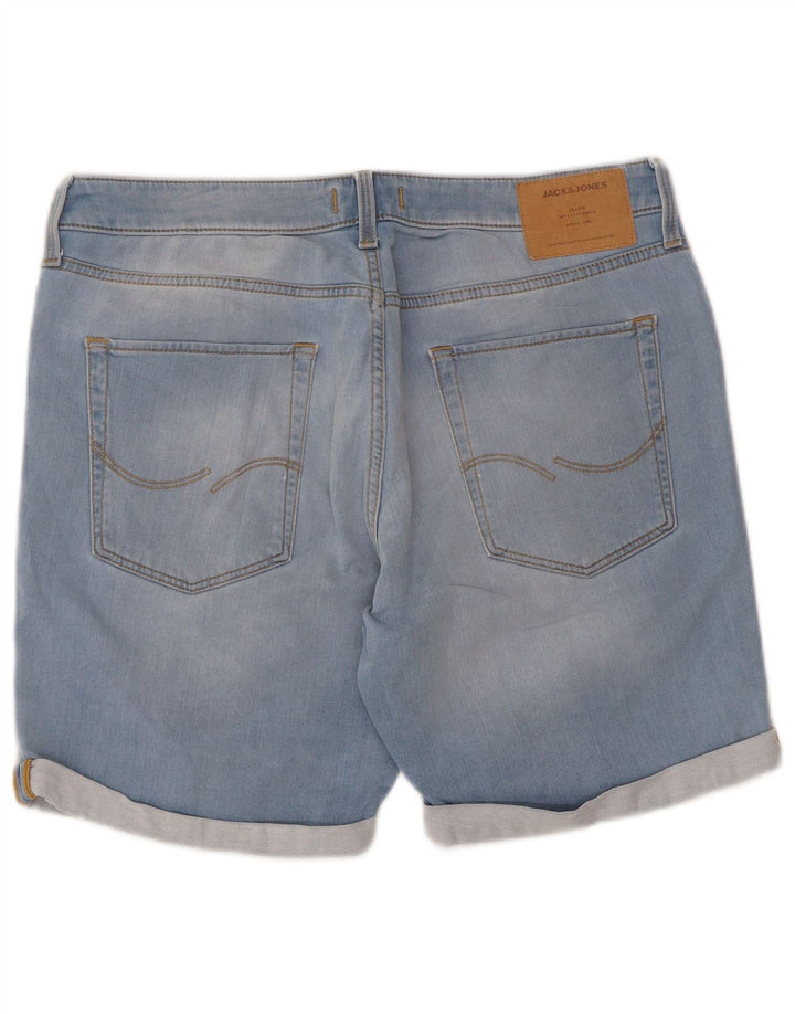 JACK & JONES Herren-Jeansshorts, Größe L, W34, Blau, Baumwolle