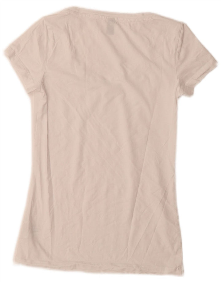 G-Star Damen T-Shirt Top UK 12 Mittelweiße Baumwolle