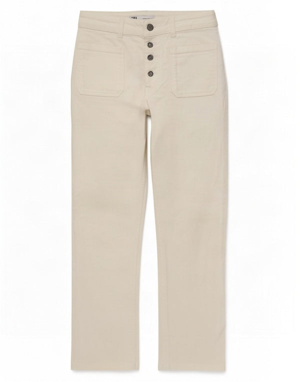Zara Damen Crop Straight Jeans EU 38 Small W28 L24 Weiß