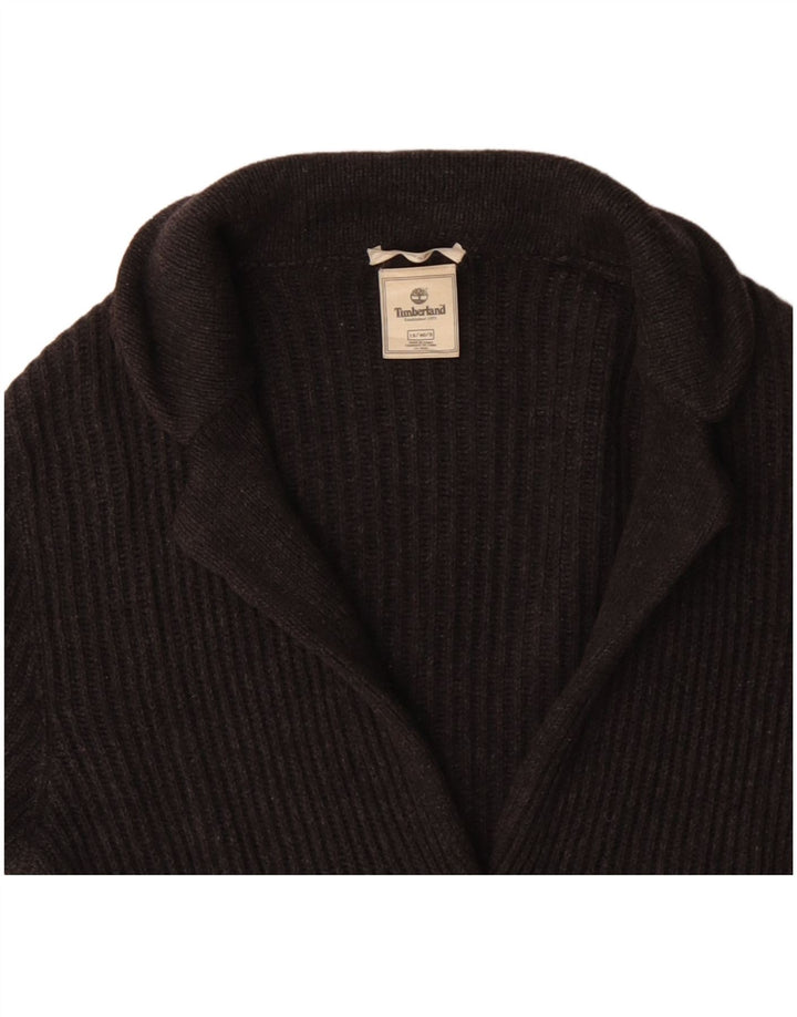 Timberland Damen Strickjacke UK 12 Mittelgrau