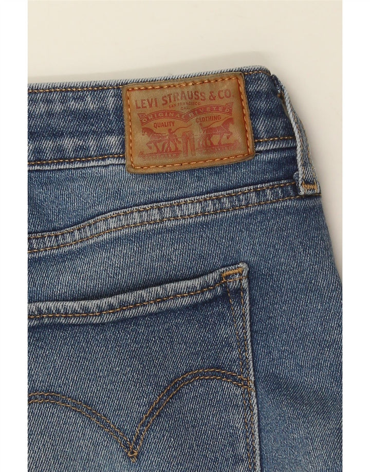 LEVI'S Damen 712 Slim Jeans W31 L28 Blaue Baumwolle