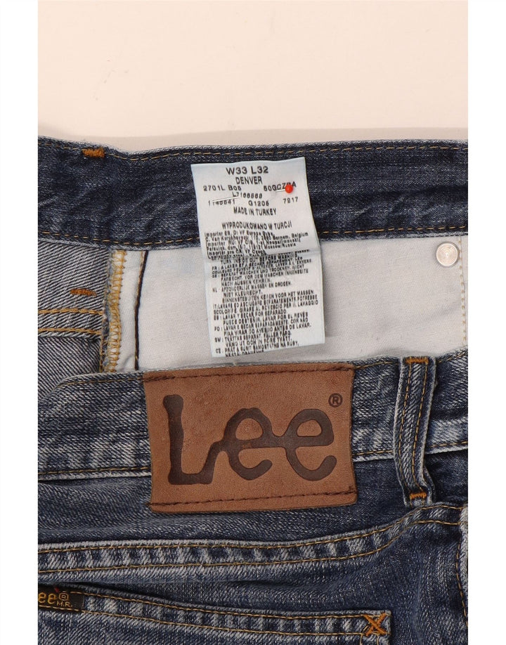 Lee Herren Denver Bootcut Jeans W33 L32 Marineblau Baumwolle