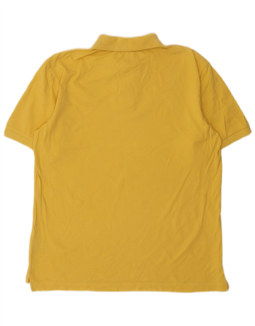 Kappa Herren-Poloshirt, groß, gelbe Baumwolle