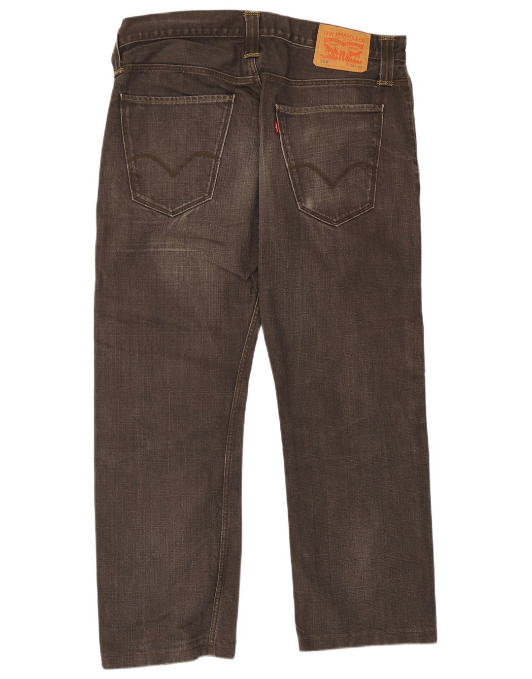 Levi's Herren 504 verkürzte Jeans W34 L26 Grau