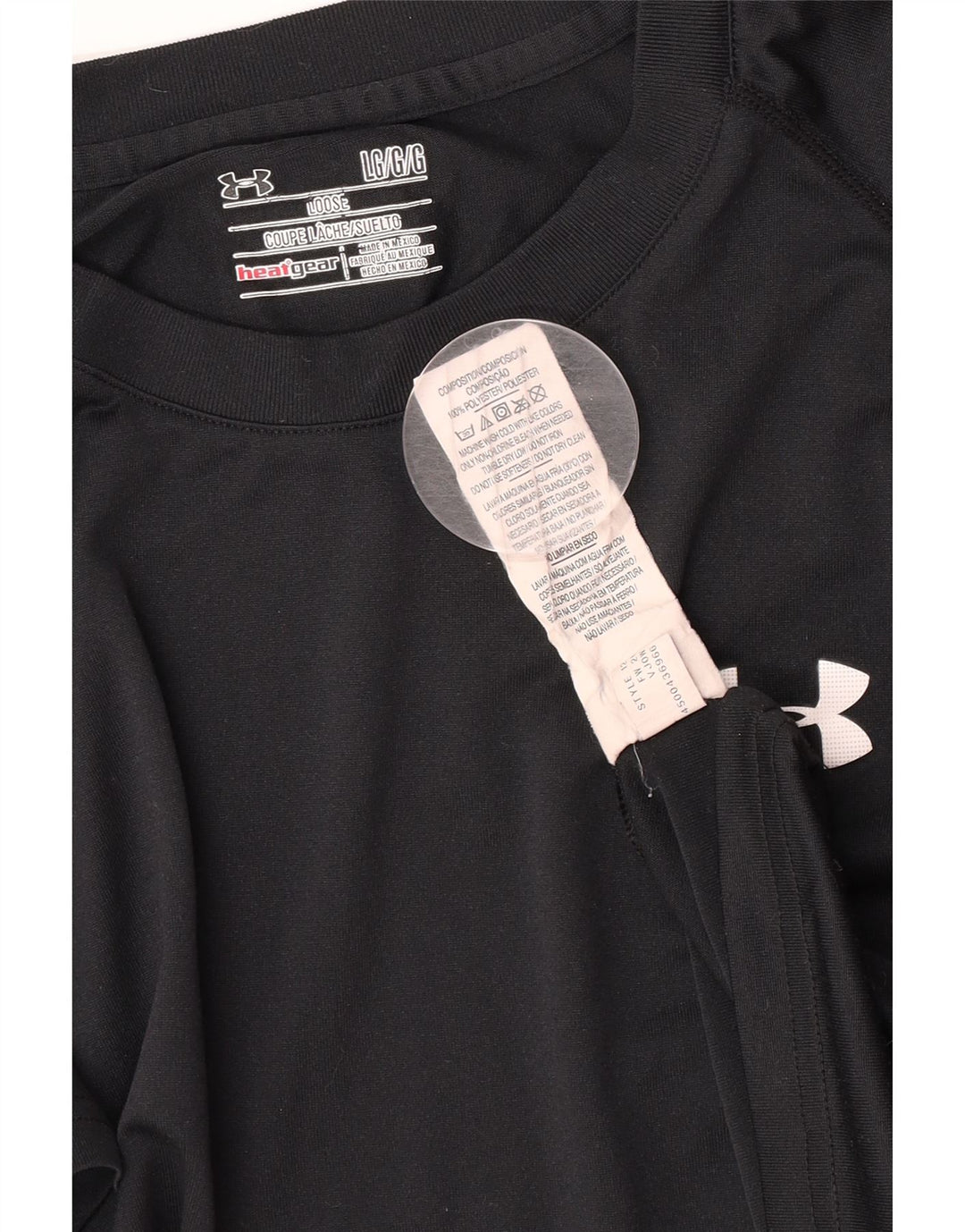Under Armour Herren Heat Gear T-Shirt Top Large Schwarz Polyester