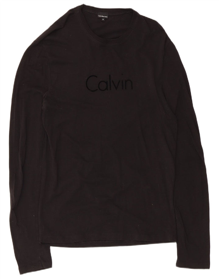 Calvin Klein Jeans Herren Graphic Top Langarm Medium Schwarz