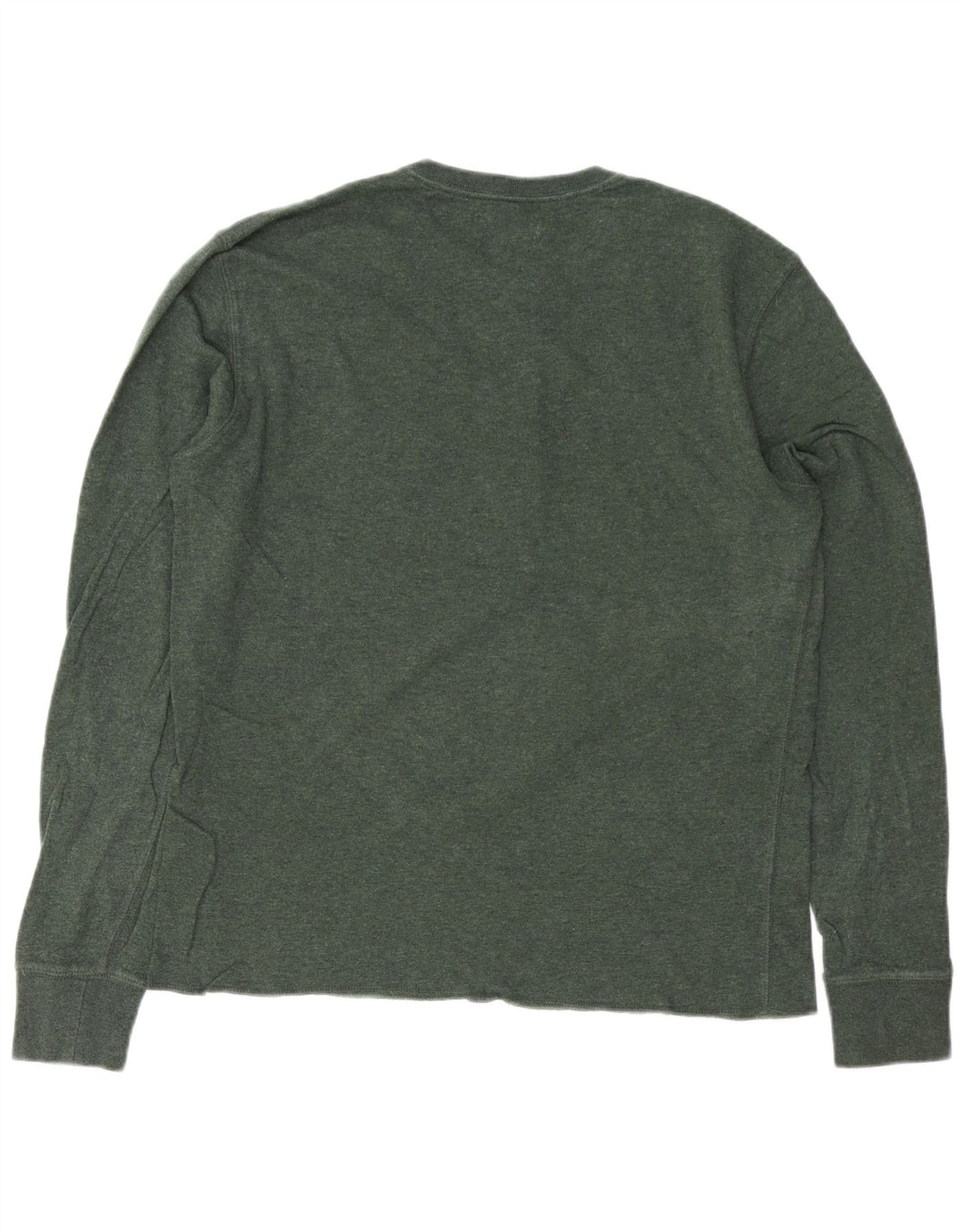 J. CREW Herren-Top, langärmelig, Größe S, Grün, Baumwolle