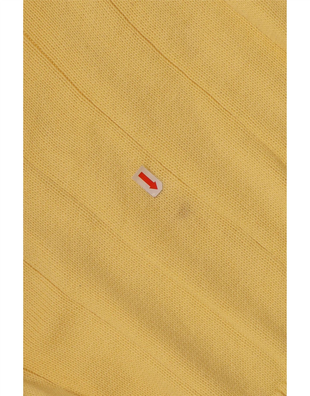 TOMMY HILFIGER Herren-Pullover mit V-Ausschnitt, XL, gelbe Baumwolle