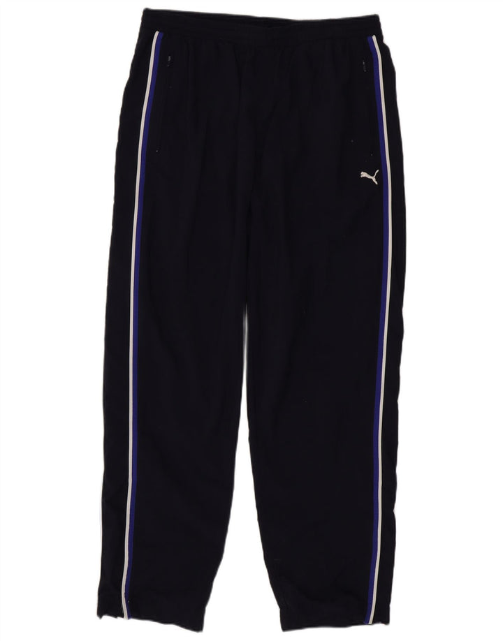 PUMA Mens Tracksuit Trousers XL Navy Blue Nylon