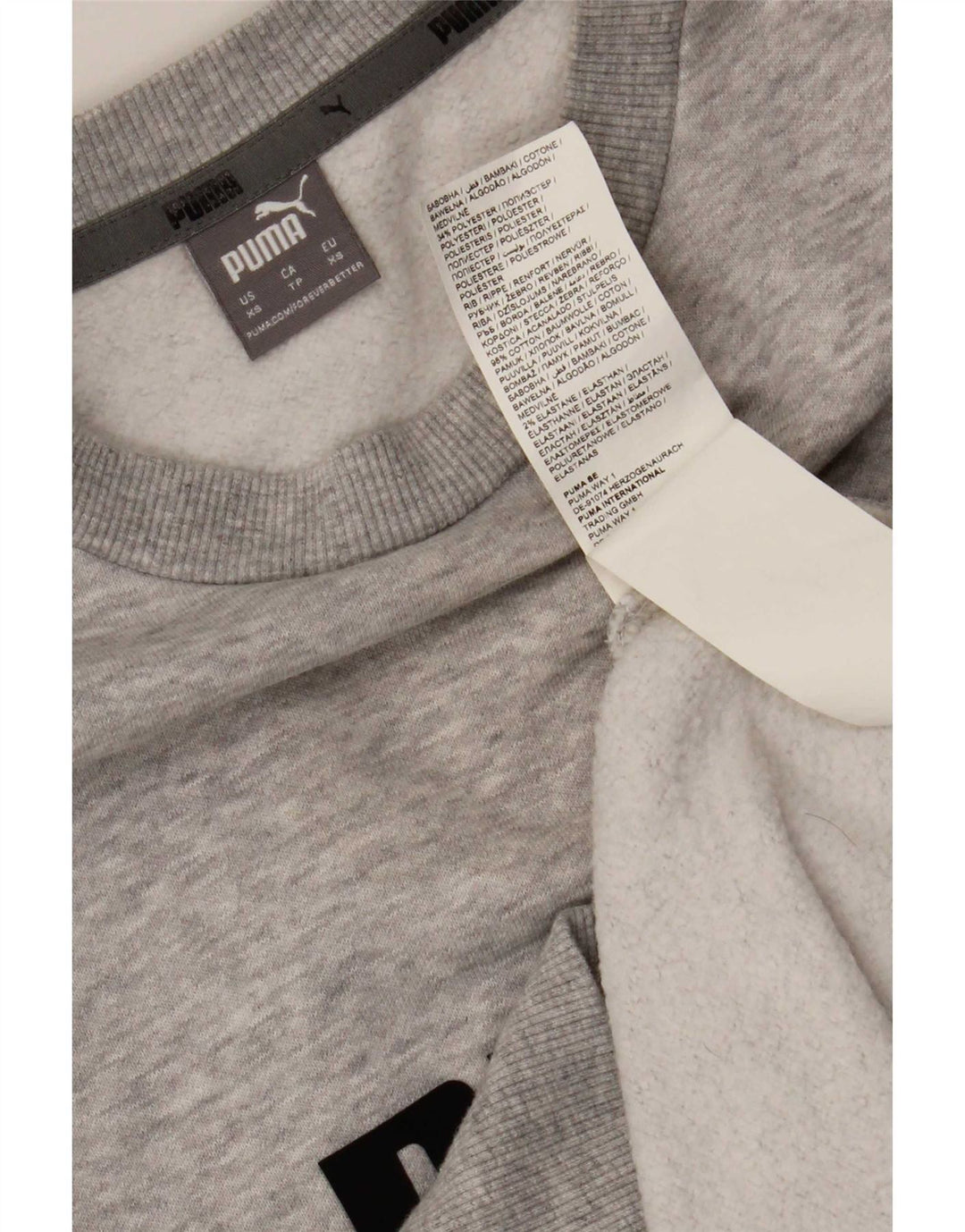 Puma Herren Grafik Sweatshirt Pullover XS Grau Baumwolle