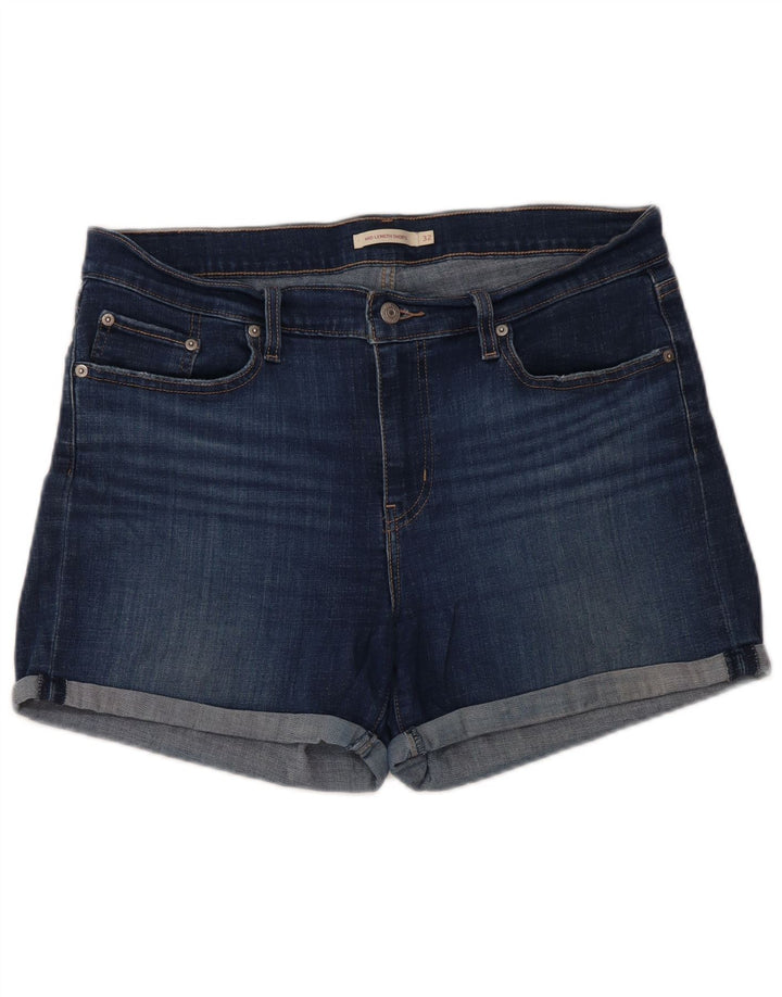 LEVI'S Damen-Jeansshorts W32, Größe L, Blau, Baumwolle