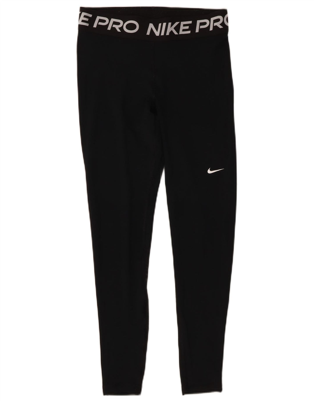 Nike Womens Graphic Leggings UK 14 Mittelschwarzes Polyester