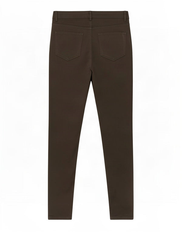 Marks & Spencer Damen Skinny Freizeithose UK 12 Medium W30 L28 Khaki