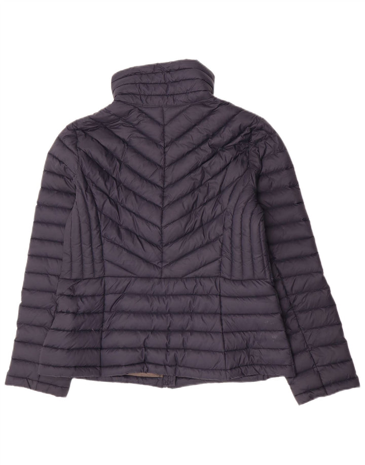 Michael Kors Damen Wattierte Jacke UK 14 Medium Marineblau Nylon