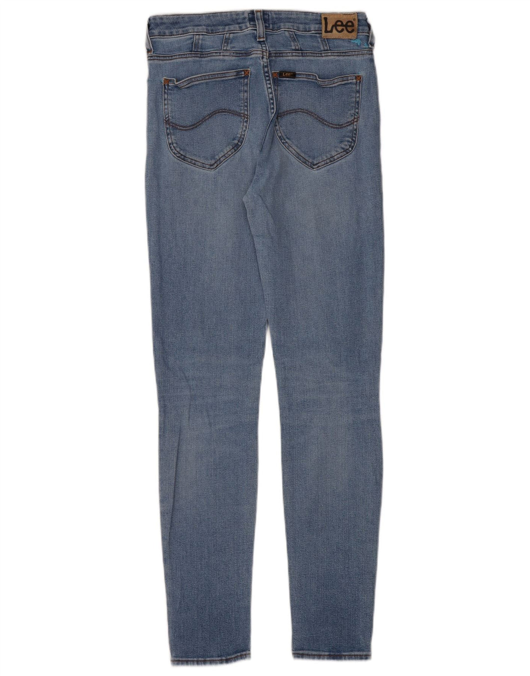 Lee Damen Skinny Jeans W29 L33 Blaue Baumwolle