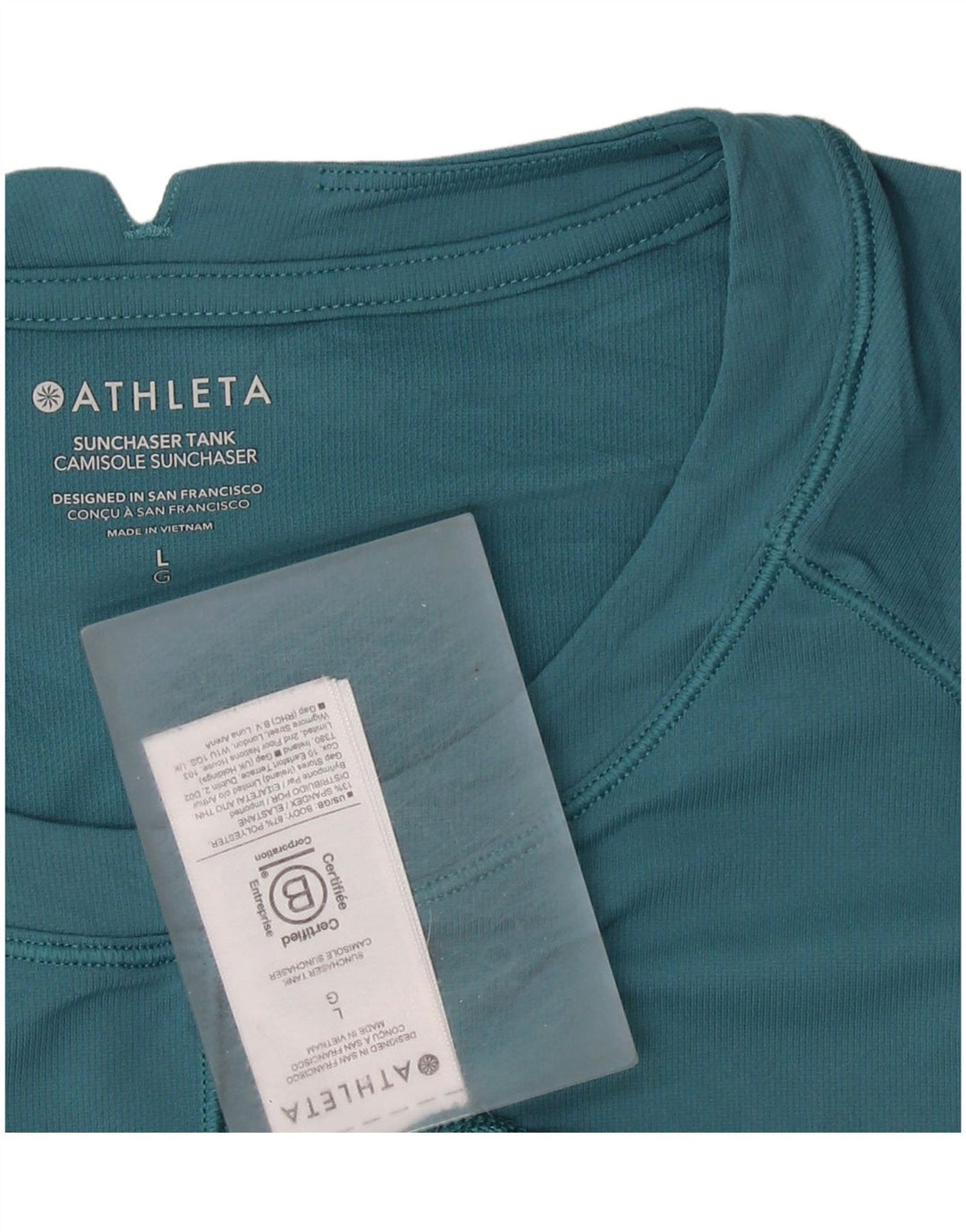 Athleta Damen Weste Top UK 14 Large Blau Polyester