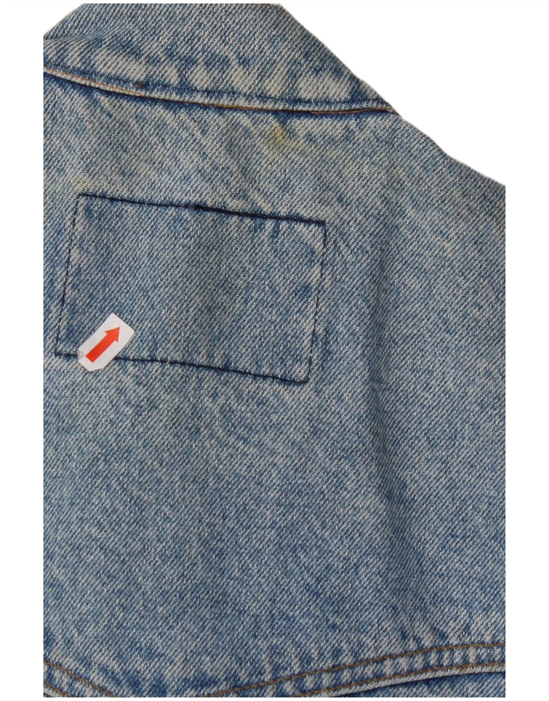 WRANGLER Herren-Jeansweste mit lockerer Passform, UK 36, Größe S, blau, Baumwolle
