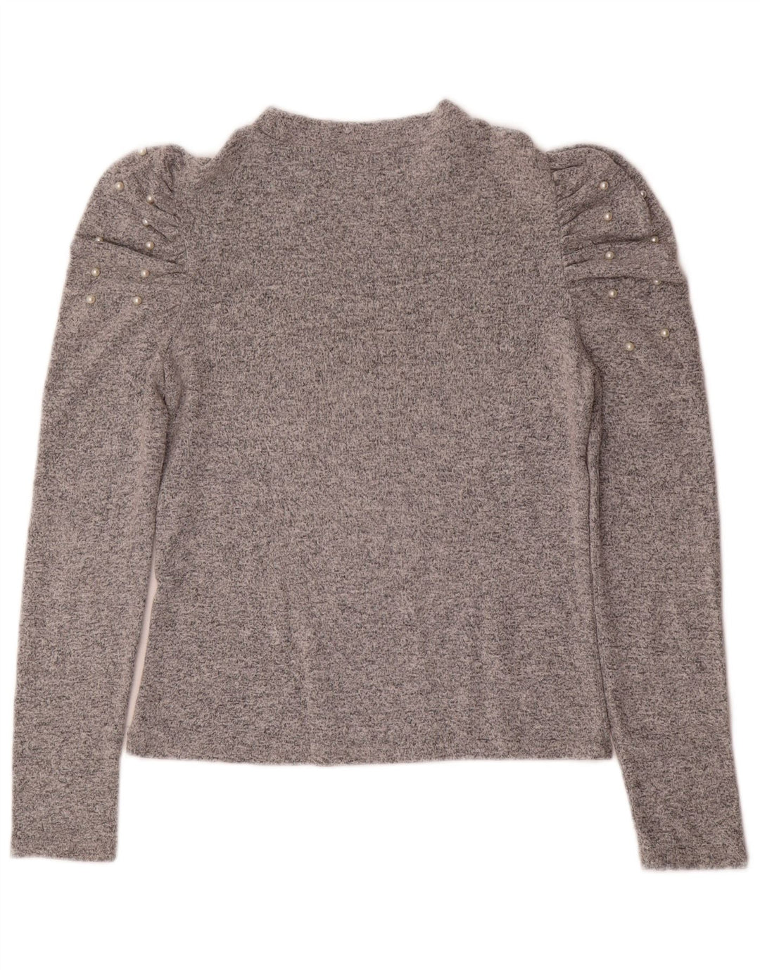 Zara Damen-Pullover mit Rundhalsausschnitt, Gr. 12, Mittelgrau