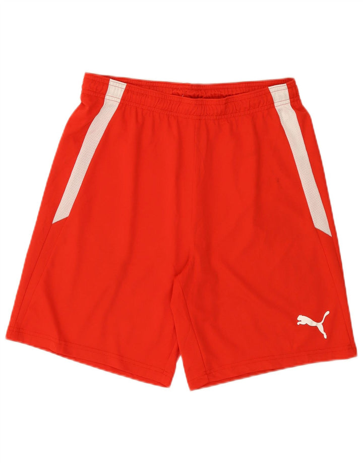 Puma Herren Sportshorts Mittelrotes Colourblock-Polyester