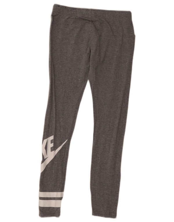 Nike Grafik-Leggings für Mädchen, 12–13 Jahre, Größe L, Grau, Sport