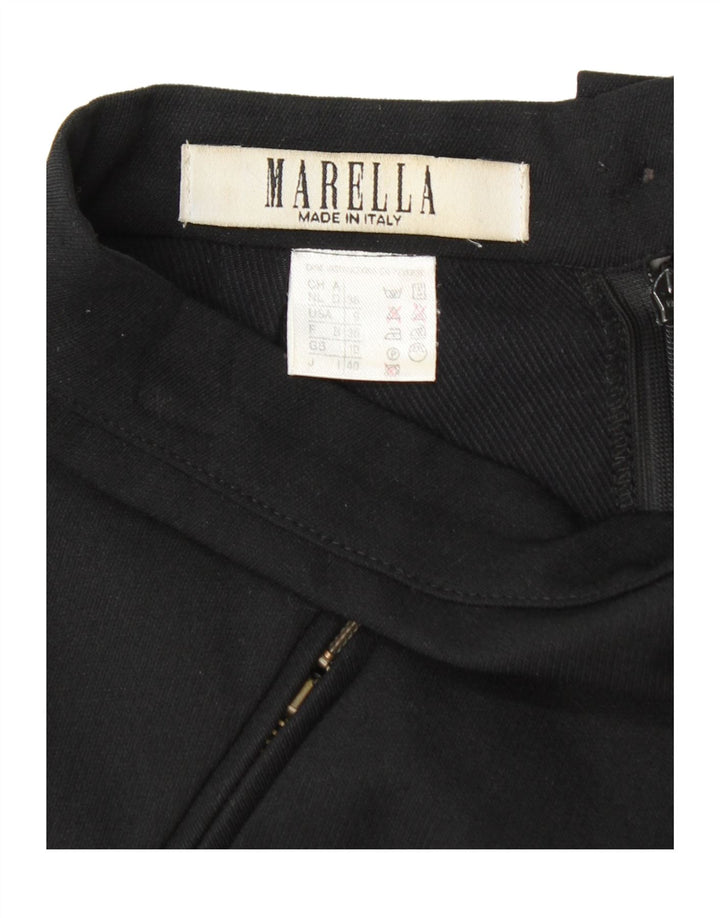MARELLA Womens Mini Skirt UK 10 Small W26  Black Polyamide