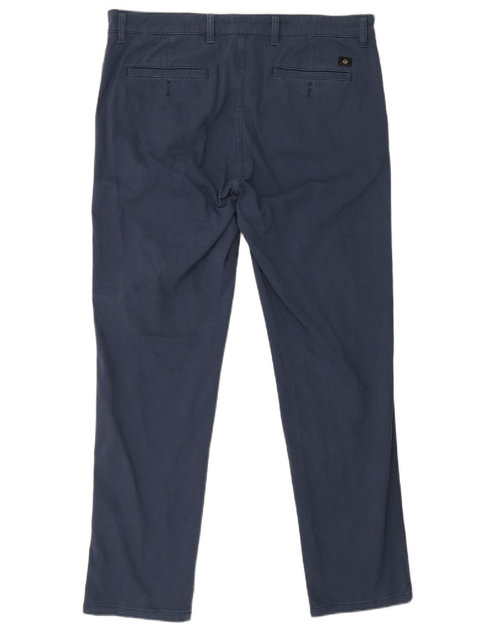 Dockers Herren Slim Chinohose W38 L31 Blaue Baumwolle