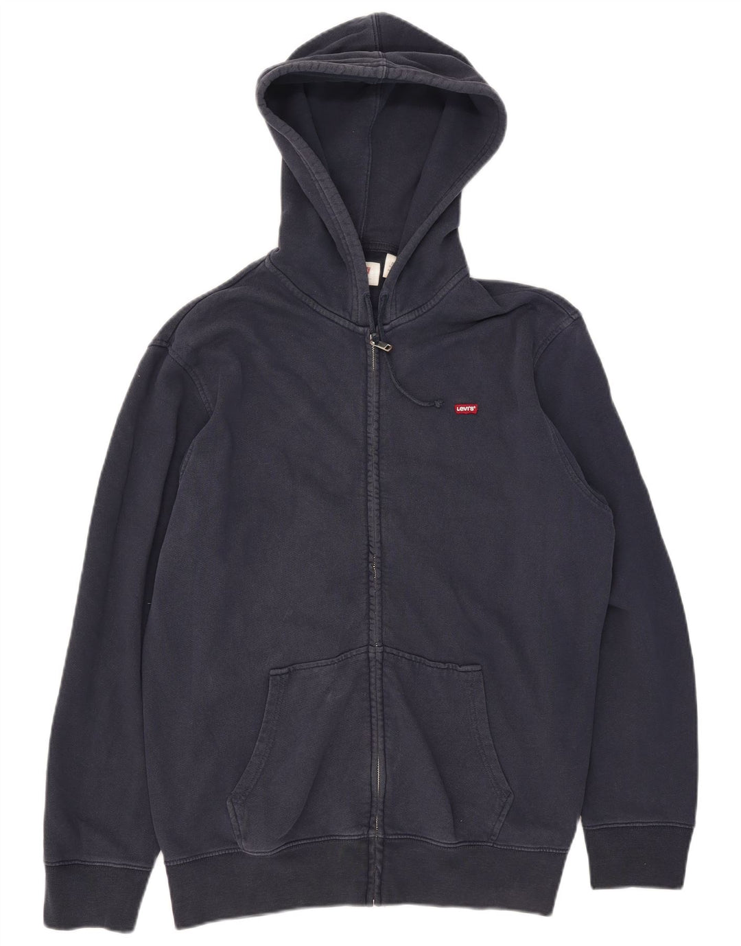 Levi's Herren-Kapuzenpullover mit Reißverschluss, XL, marineblaue Baumwolle