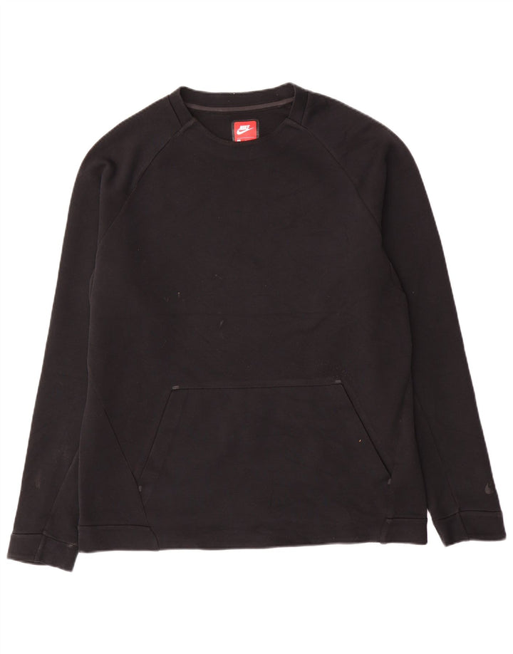 Nike Herren-Sweatshirt-Pullover, mittelschwarz, Baumwolle