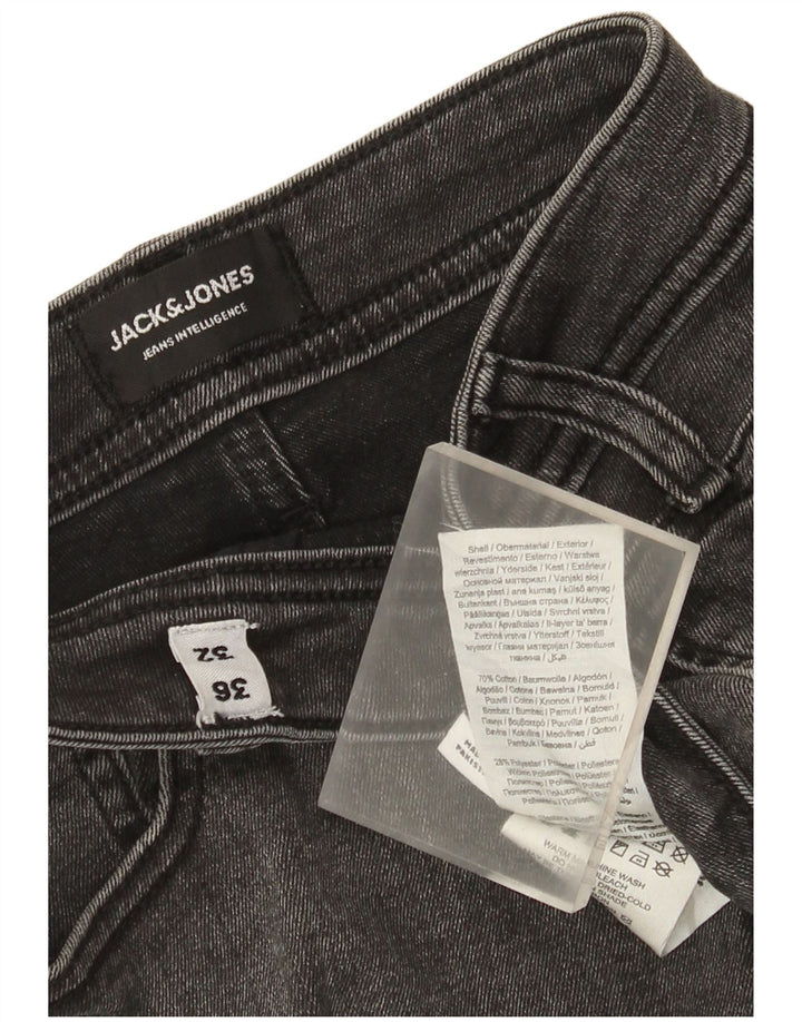 Jack & Jones Herren Slim Jeans W36 L32 Graue Baumwolle