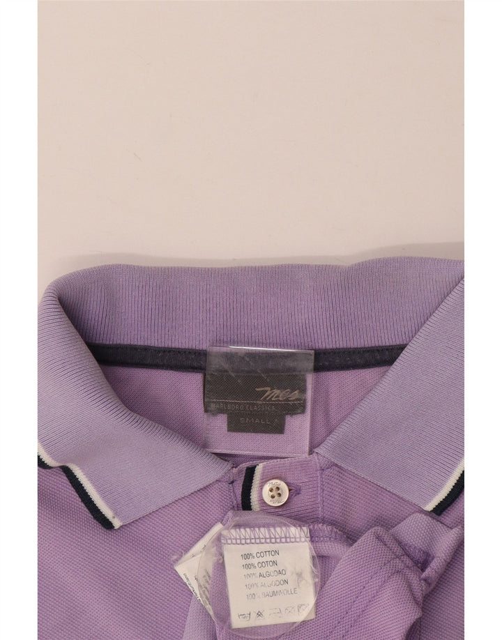 MARLBORO CLASSICS Herren-Poloshirt, Größe S, Lila, Baumwolle